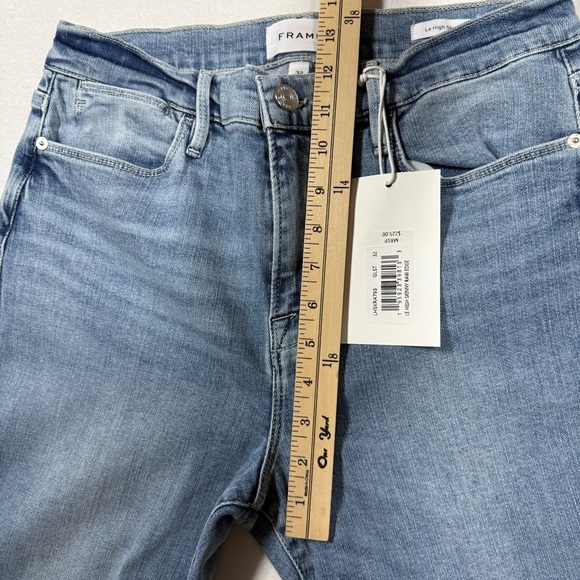 FRAME Le High Raw Edge Skinny Jeans size 32 NWT - Picture 5 of 7